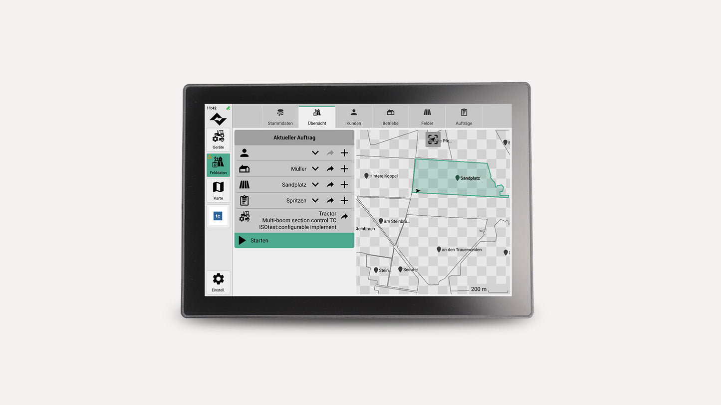 Automatisches Spurführungssystem / Lenksystem RTK von Lacos