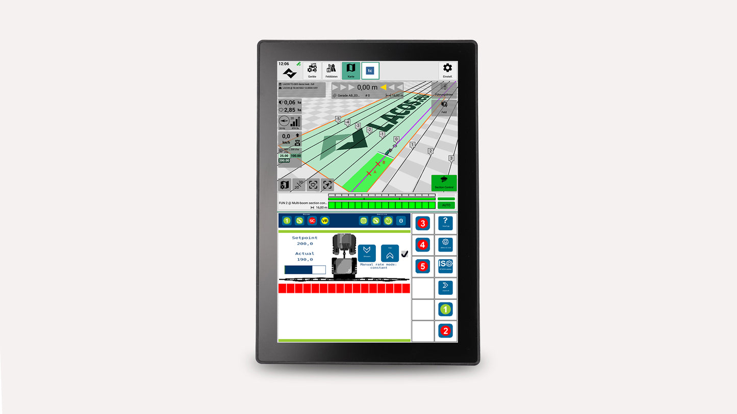 Automatisches Spurführungssystem / Lenksystem RTK von Lacos