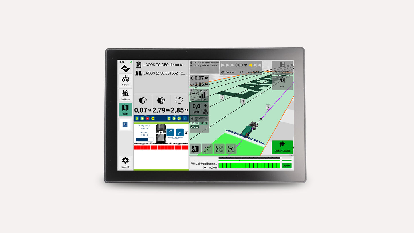 Automatisches Spurführungssystem / Lenksystem RTK von Lacos