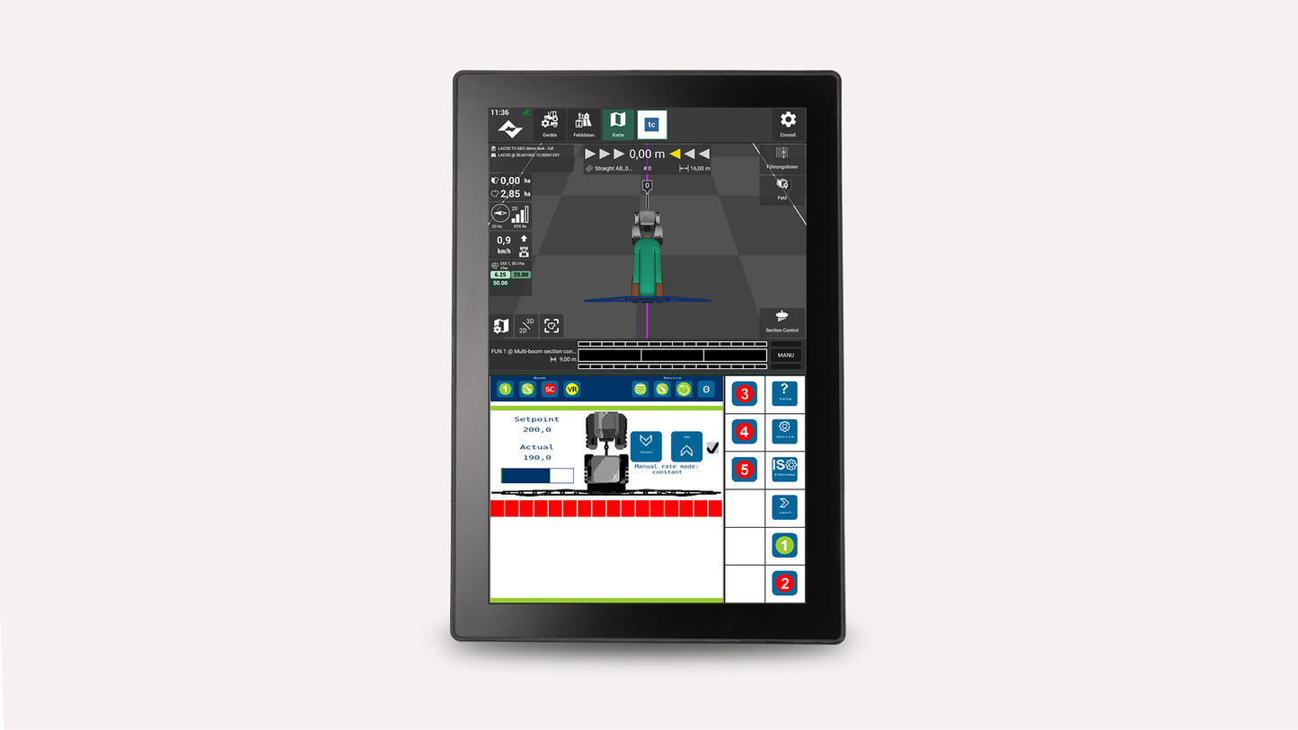 Automatisches Spurführungssystem / Lenksystem RTK von Lacos