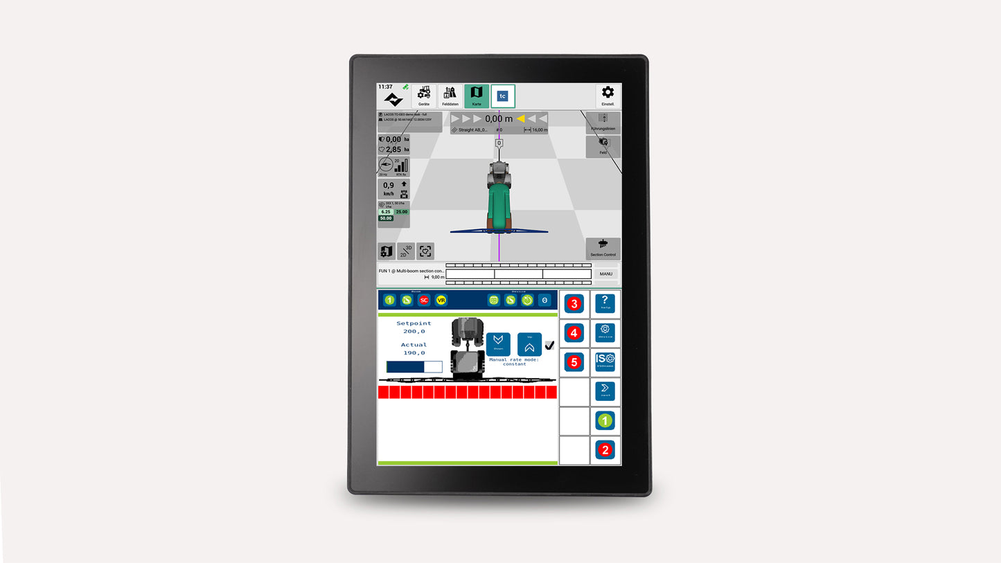 Automatisches Spurführungssystem / Lenksystem RTK von Lacos