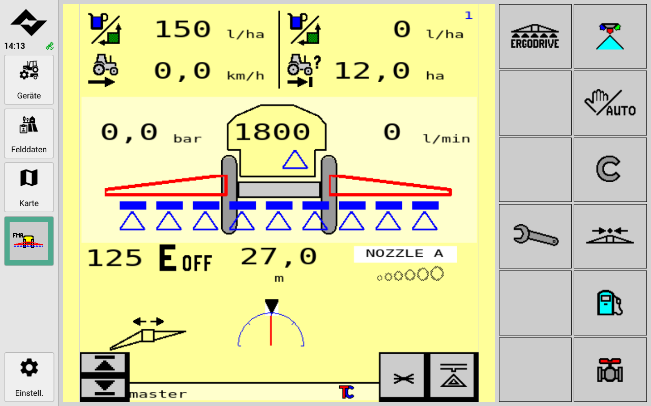 Automatisches Spurführungssystem / Lenksystem RTK von Lacos